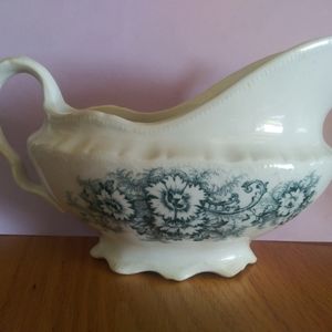 White and blue small gravy Bowl